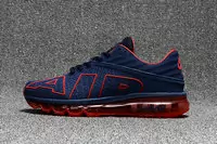 nike air max flair baskets mode bleu fonce